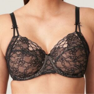Prima Donna Black Lace Bra EU 85F